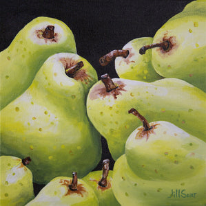 Pear still life by jill saur