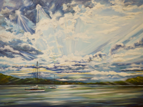 Lake Lanier Painting by Jill Saur