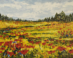 Wildflowers Painting by Jill Saur