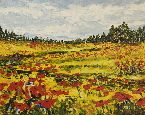 Wildflowers Painting by Jill Saur