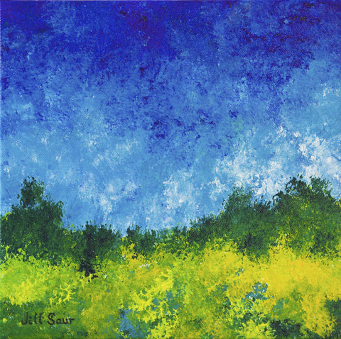 Abstract Landscape Painting by Jill Saur