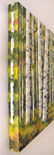 Aspen Landscape Painting by Jill Saur