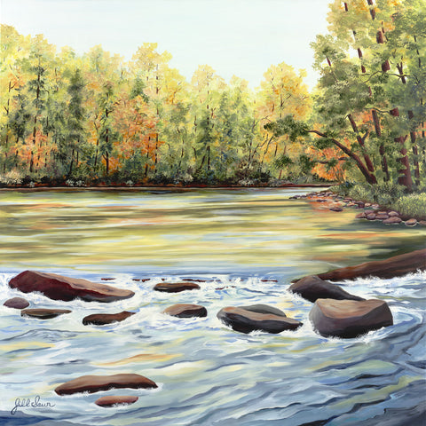 Chattahoochee River Painting by Jill Saur