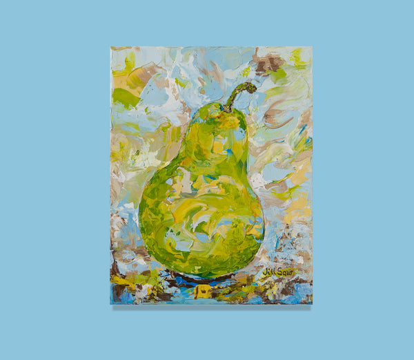Pear Painting By Jill Saur
