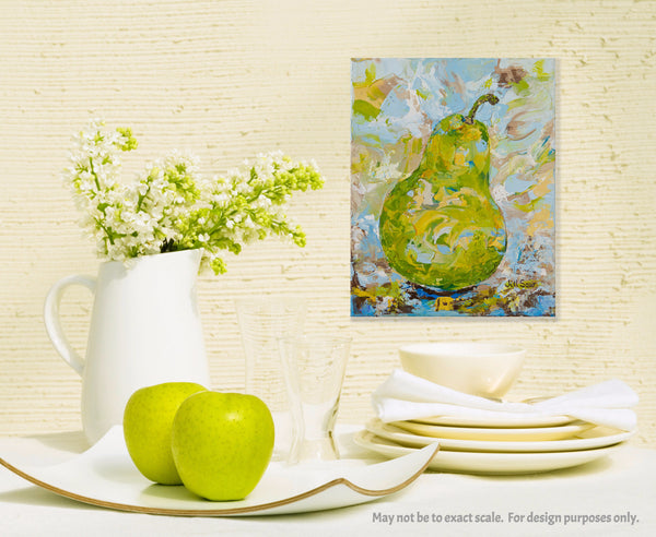 Pear Painting By Jill Saur