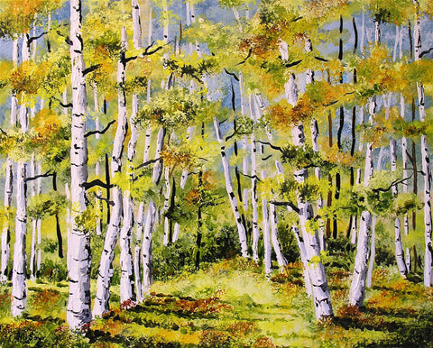 Aspen Painting By Jill Saur