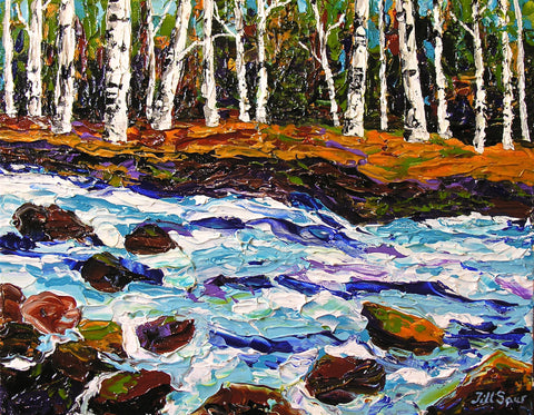Aspen Painting By Jill Saur
