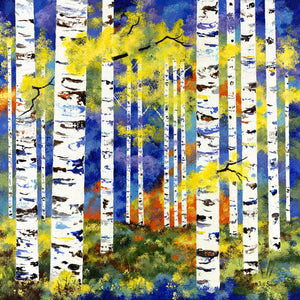 Summer Aspen Painting by Jill Saur