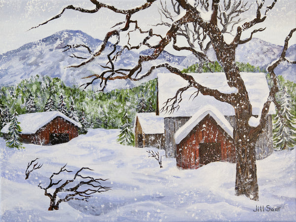 Snow Painting by Jill Saur