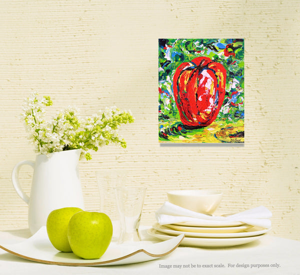 Red Pepper Painting by Jill Saur
