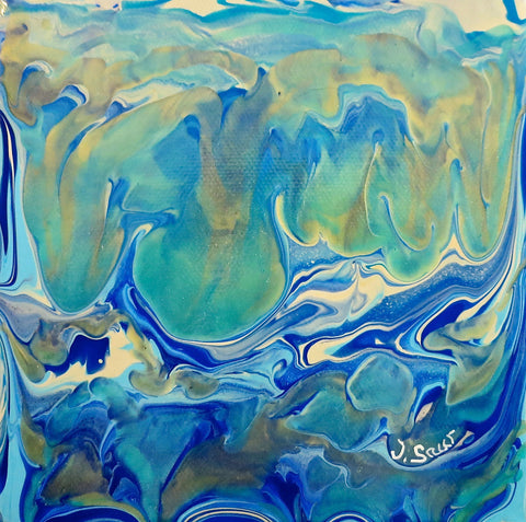 Abstract Sea Painting by Jill