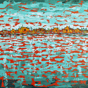Abstract Landscape Painting by Jill Saur