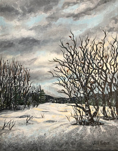 Winters Journey 10x8 Acrylic